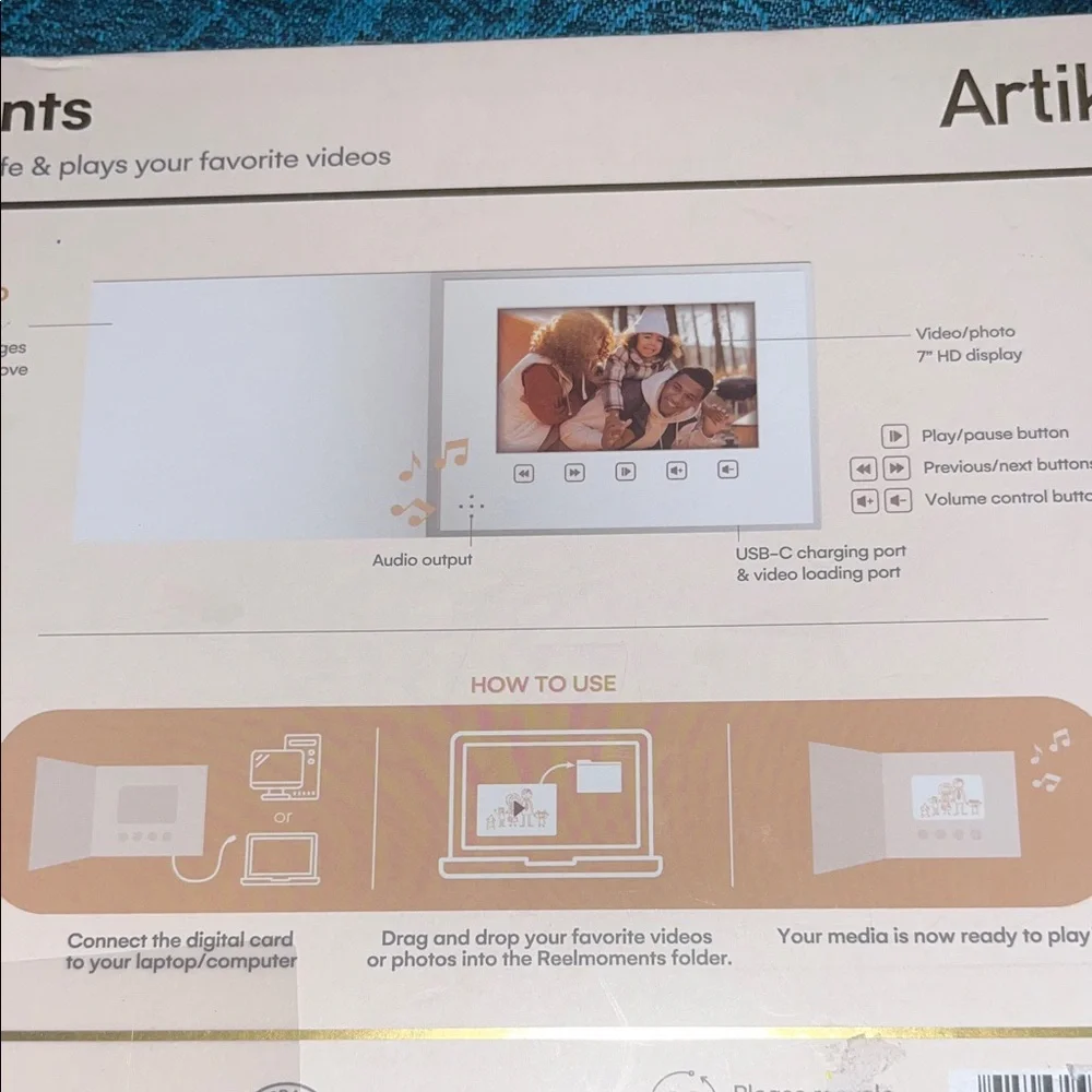 AMAZING ReelMoments Digital Photo Frame video included ! personal soundtrack